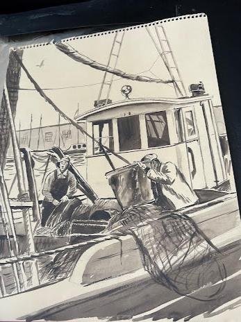 emanuel schary sketch pulling in the nets (1940)