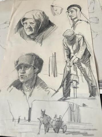 emanuel schary sketch sketchpad (1940’s)