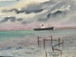 emanuel schary watercolor in the shallows (1941)