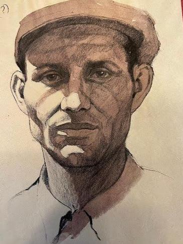 emanuel schary sketch portrait (1951)