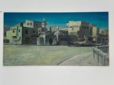 emanuel schary pastel old haifa (1959)