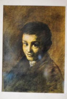 emanuel schary pastel young lad (1960's)