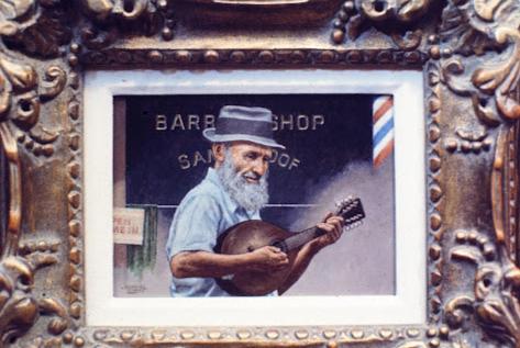 emanuel schary painting barbershop (1970's)