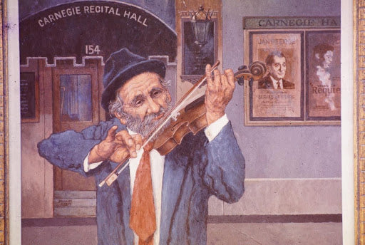 emanuel schary painting carnegie hall (1970's)