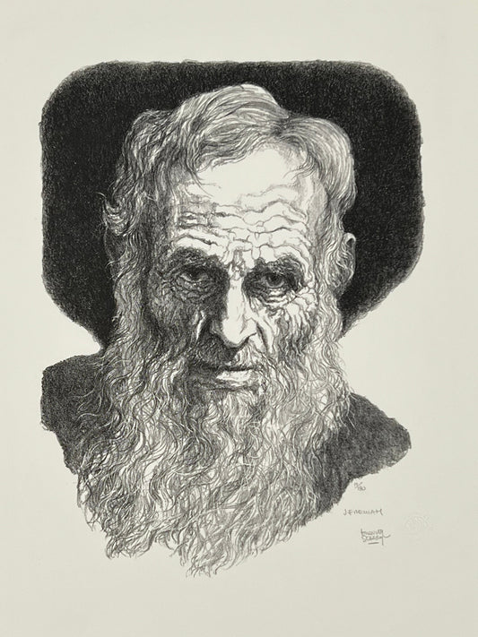 emanuel schary lithograph jeremiah (1971)