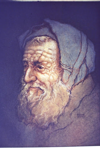 emanuel schary pastel man with grey sleep cap (1973)