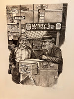 emanuel schary lithograph orchard street (1975)