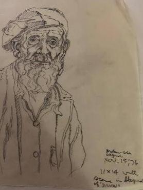 emanuel schary sketch portrait of an artist (1976)