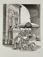 emanuel schary lithograph washington square (1977)