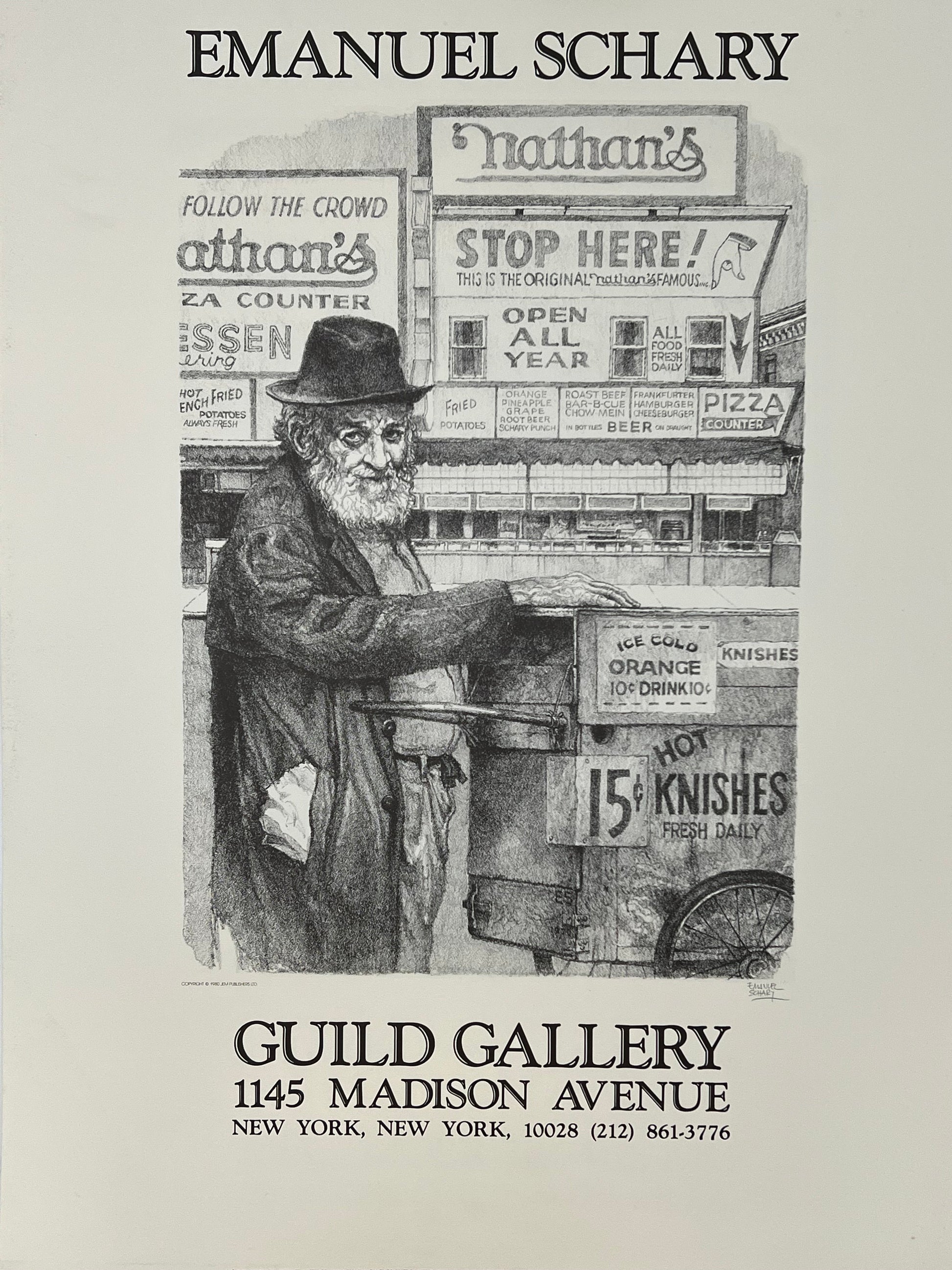 emanuel schary poster nathan’s vendor (1980)