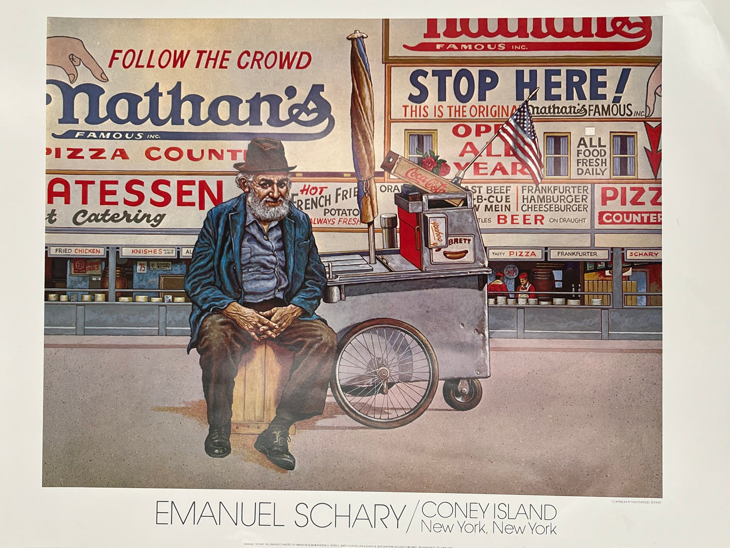 emanuel schary poster nathan’s coney island (1983)