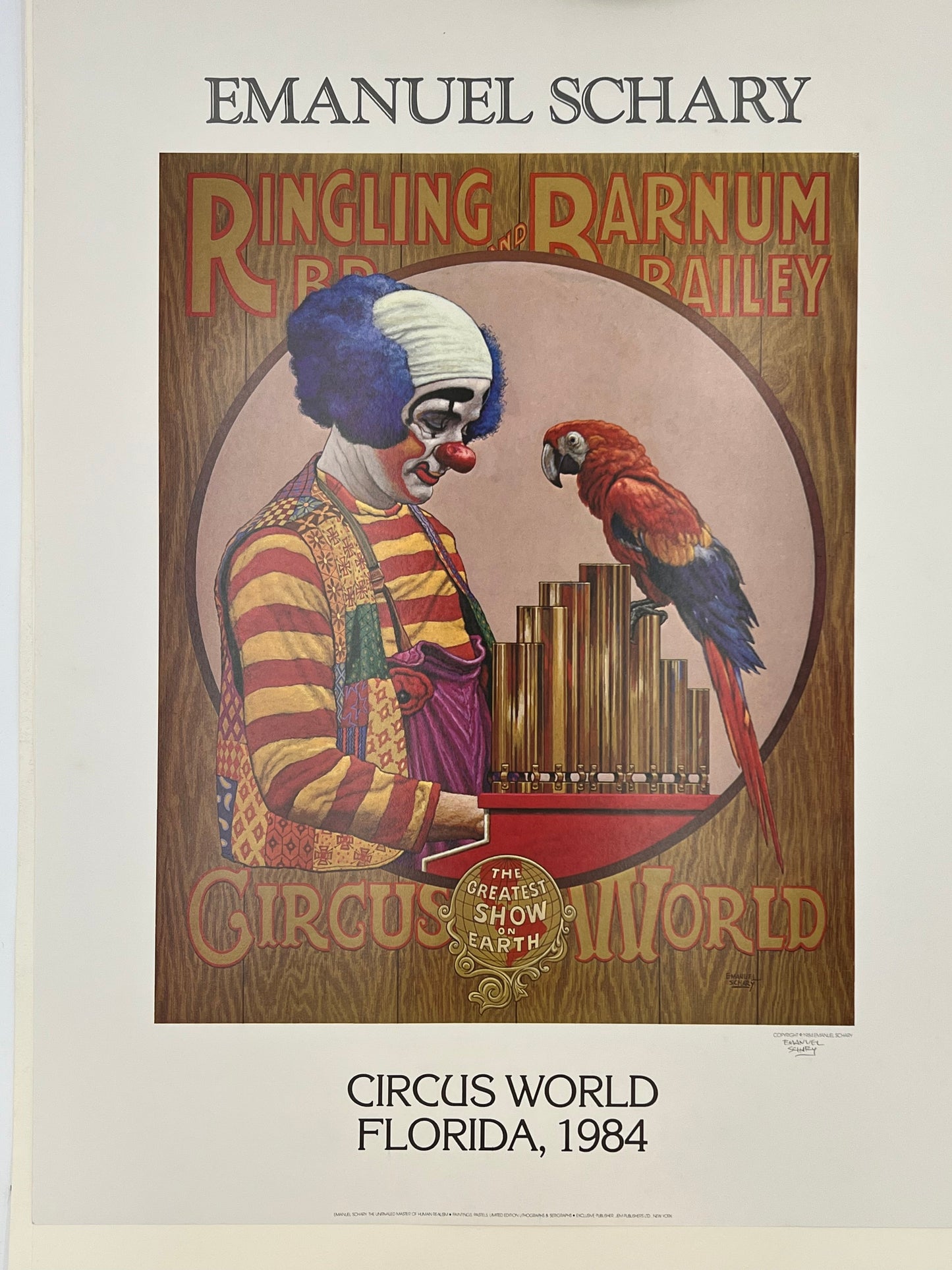 emanuel schary poster circus world ringling bros (1984)