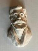 emanuel schary ceramic sculpture man with beard