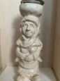 emanuel schary ceramic sculpture woman candle holder